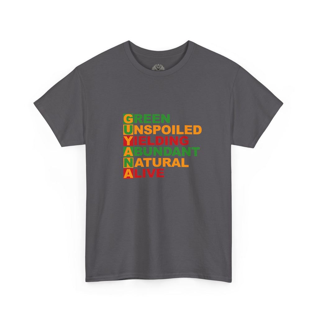GUYANA Acrostic Design — Patriotic Eco Tee