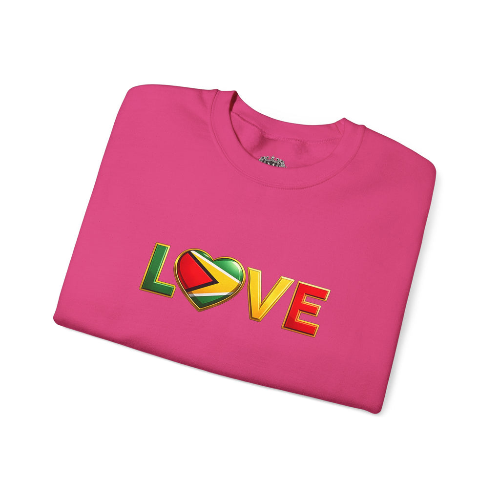 Guyana Flag Love Crewneck Sweatshirt