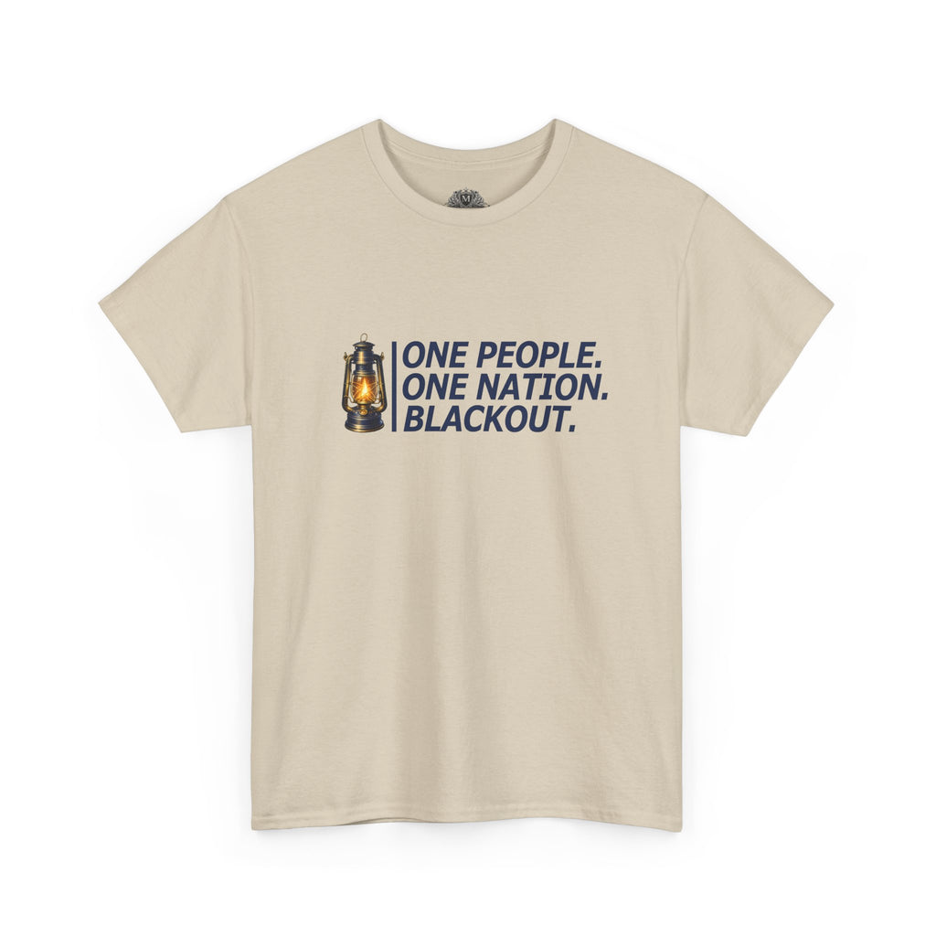 "One People. One Nation. Blackout." Lantern Graphic Tee