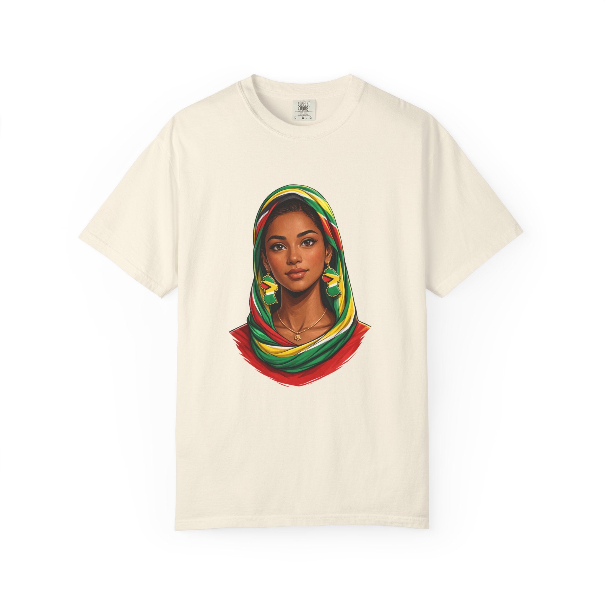 Indo Guyanese Woman Portrait with Headwrap — Unisex Tee