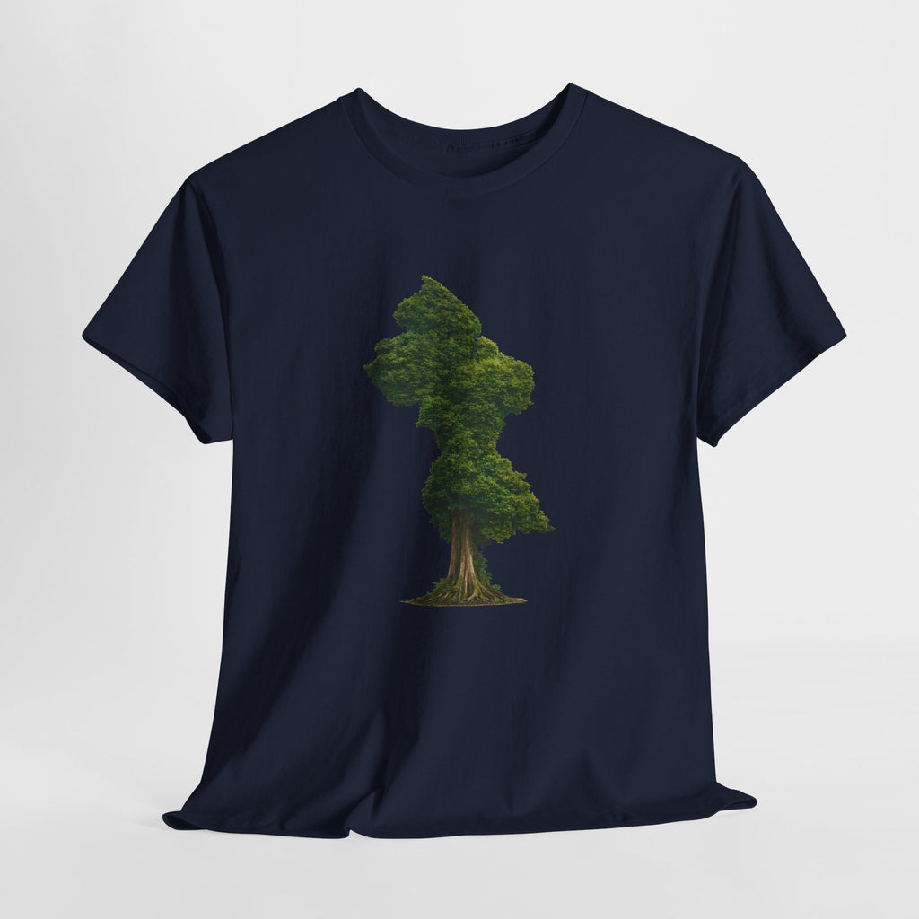 Guyana Map Tree Silhouette T‑Shirt