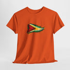 Guyana Flag Paint Splash T-Shirt — Patriotic Caribbean Tee