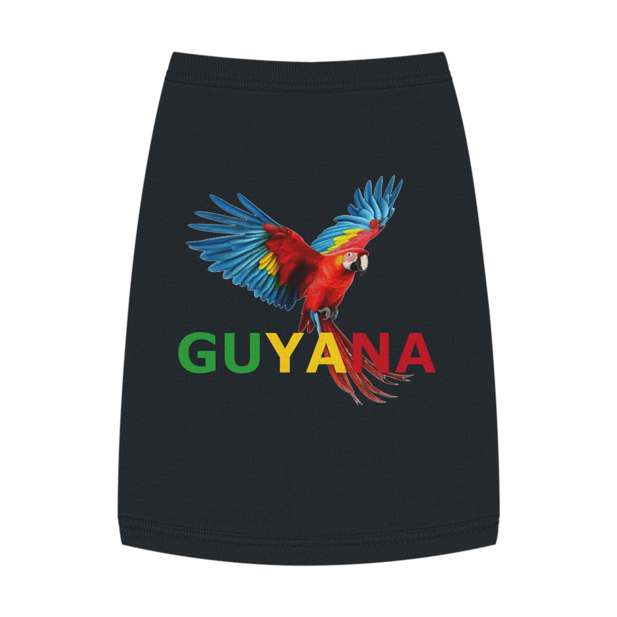Guyana Parrot Pet Tank Top — Colorful Macaw Dog Shirt