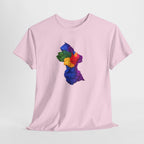 Guyana Floral Map T-Shirt — Colorful Petal Map Tee