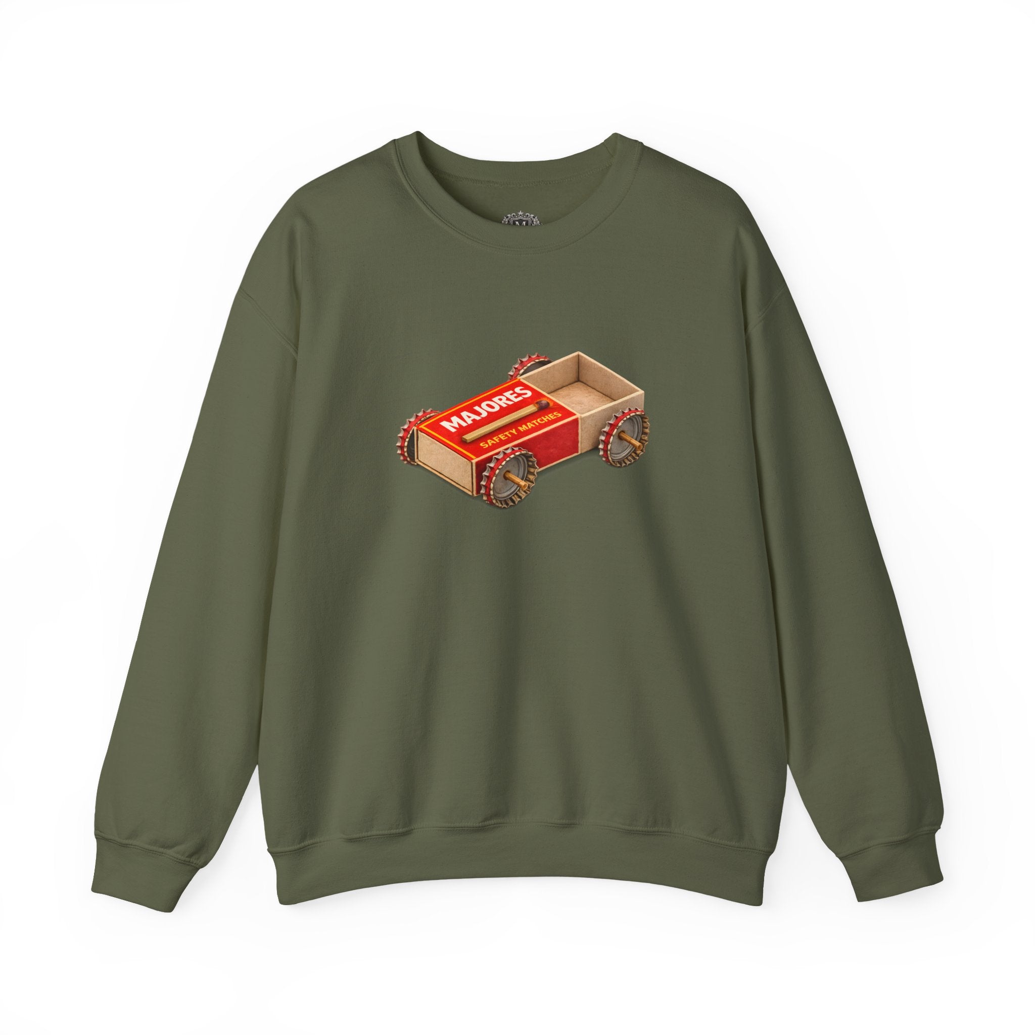 Safety Matchbox Toy Sweatshirt — Childhood Nostalgia
