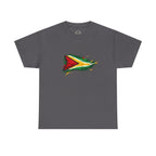 Guyana Flag Paint Splash T-Shirt — Patriotic Caribbean Tee