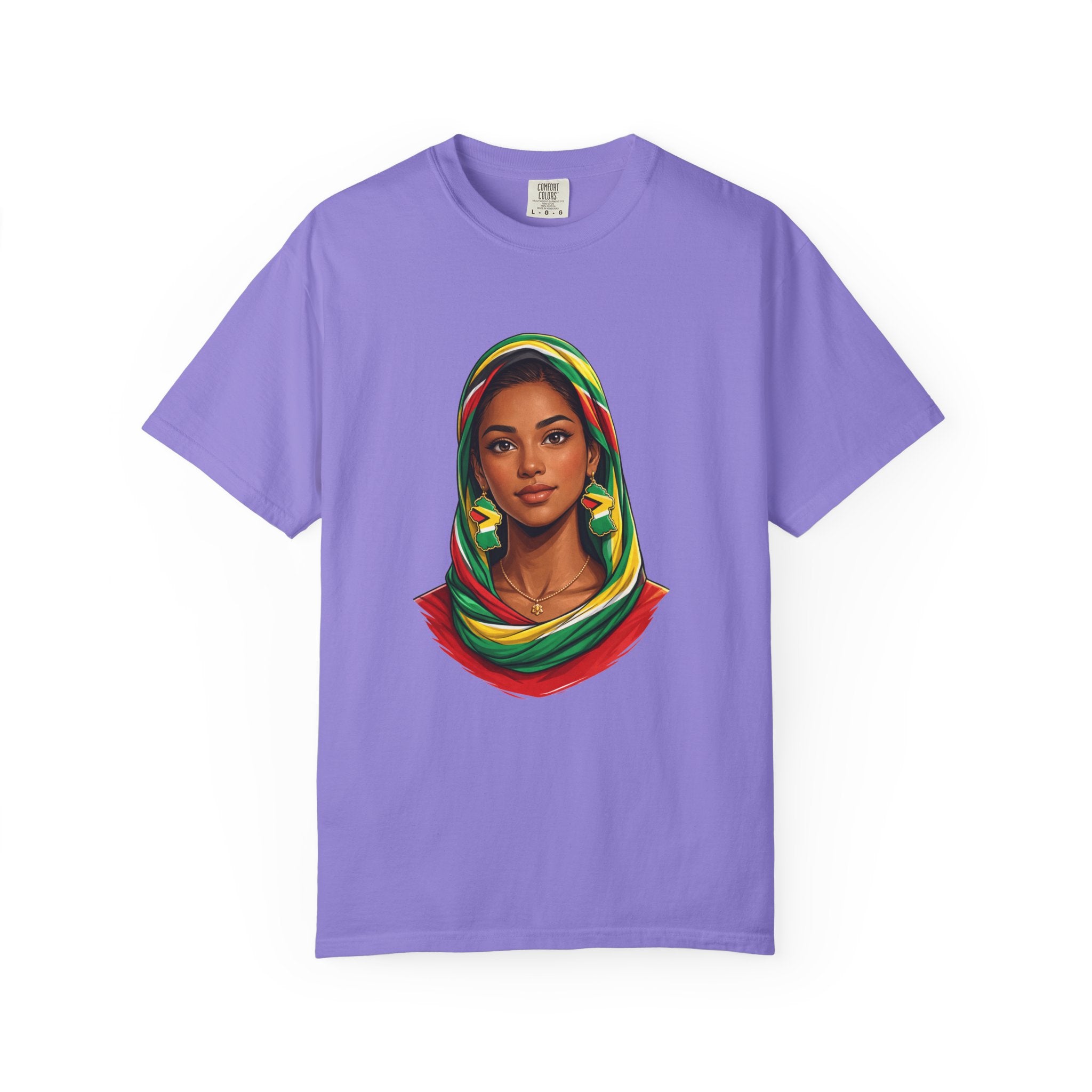 Indo Guyanese Woman Portrait with Headwrap — Unisex Tee