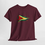 Guyana Flag Paint Splash T-Shirt — Patriotic Caribbean Tee