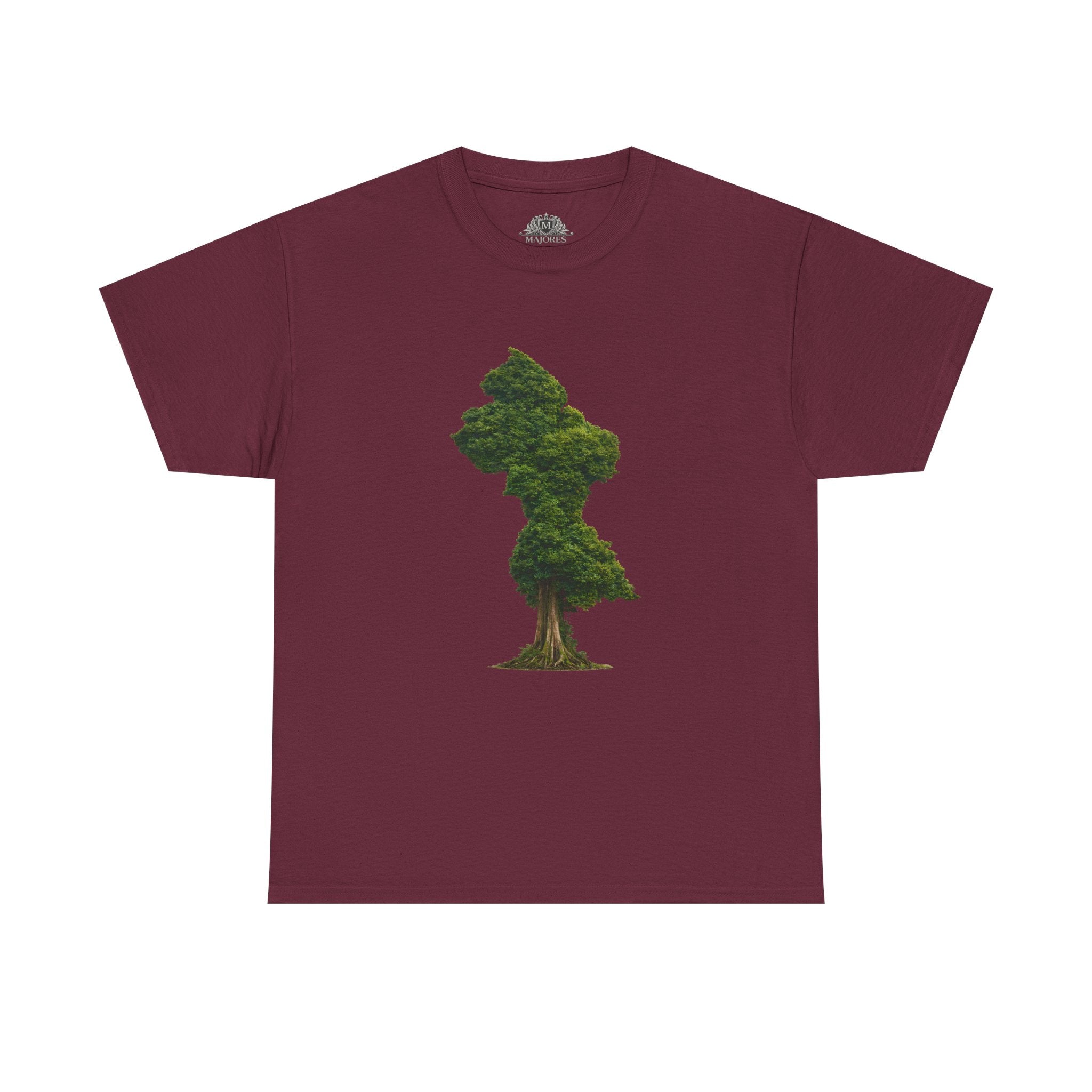 Guyana Map Tree Silhouette T‑Shirt