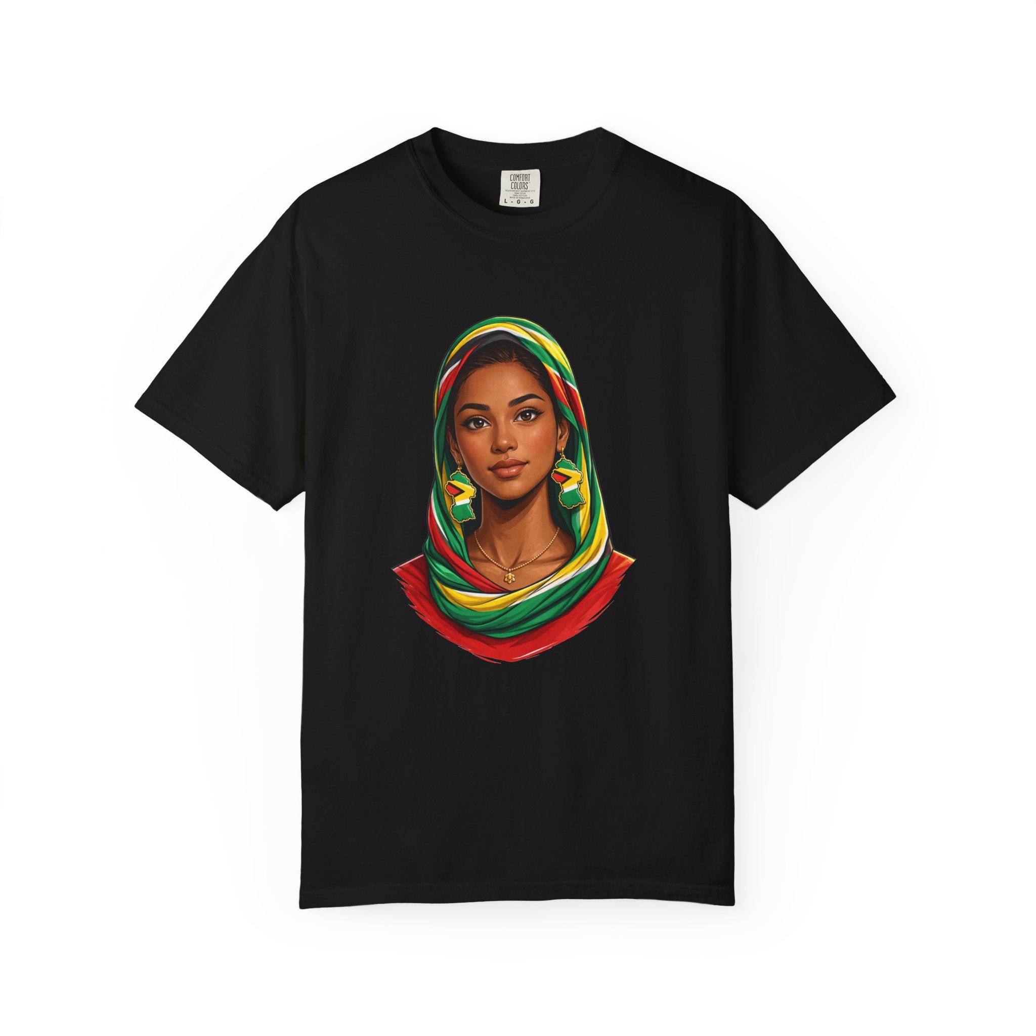 Indo Guyanese Woman Portrait with Headwrap — Unisex Tee