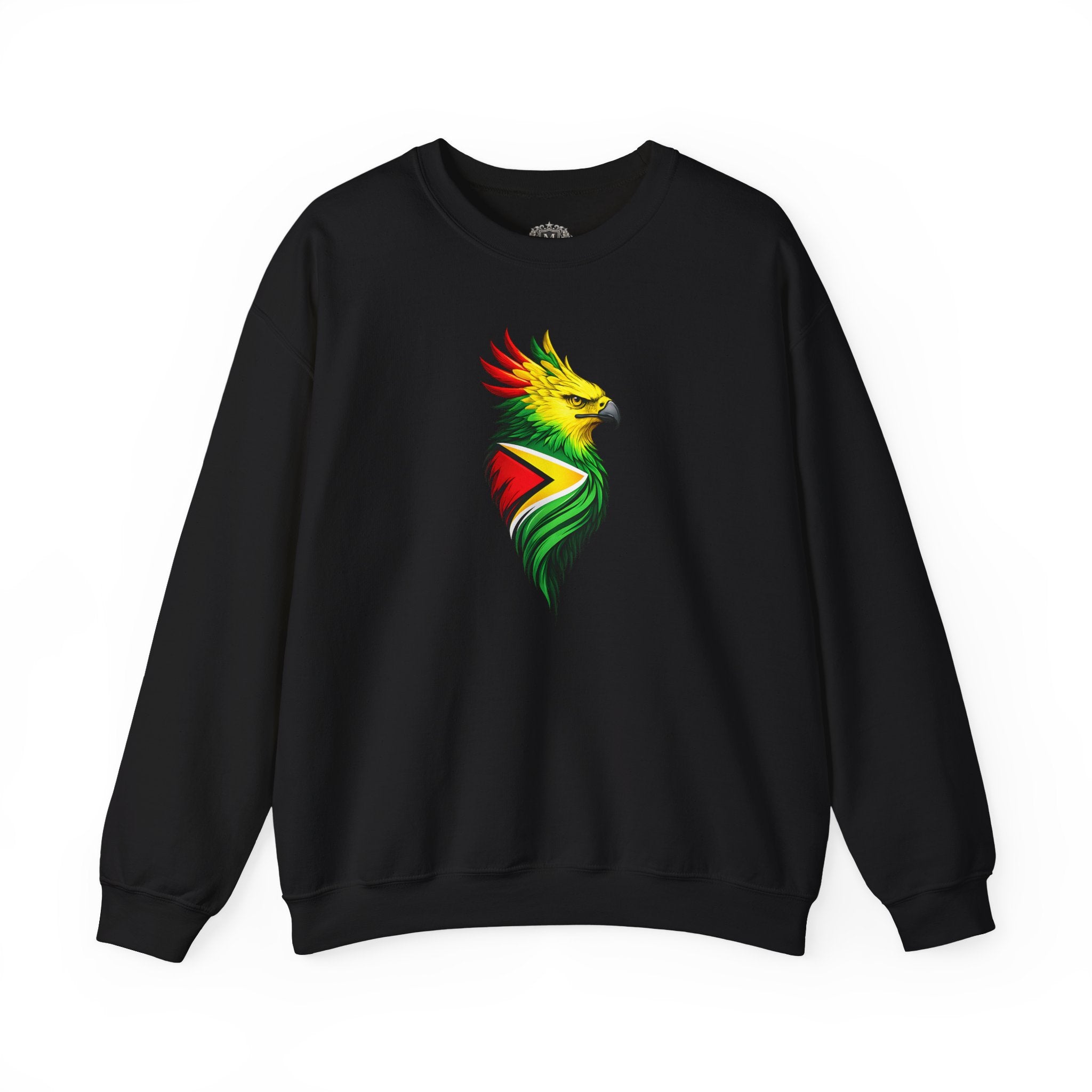 Harpy Eagle Guyana Flag Sweatshirt — Majestic Bird Graphic Crewneck