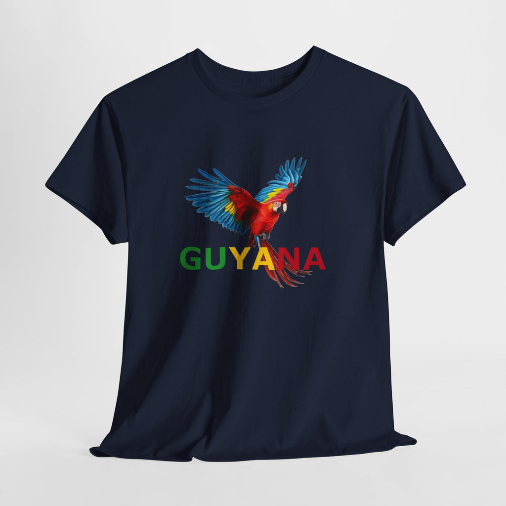 Guyana Parrot T-Shirt — Colorful Macaw Graphic
