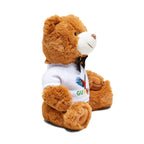 Guyana Parrot Teddy Bear — Plush Bear with Custom T-Shirt