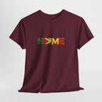 Heart Flag "HOME" Design — Guyanese Pride Tee