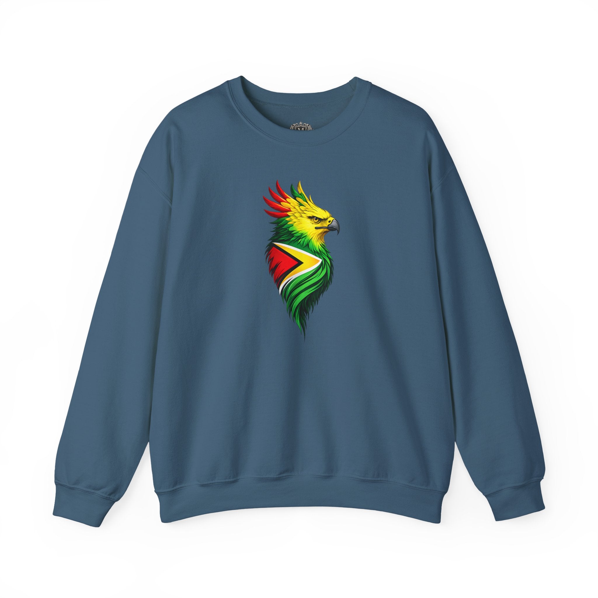 Harpy Eagle Guyana Flag Sweatshirt — Majestic Bird Graphic Crewneck