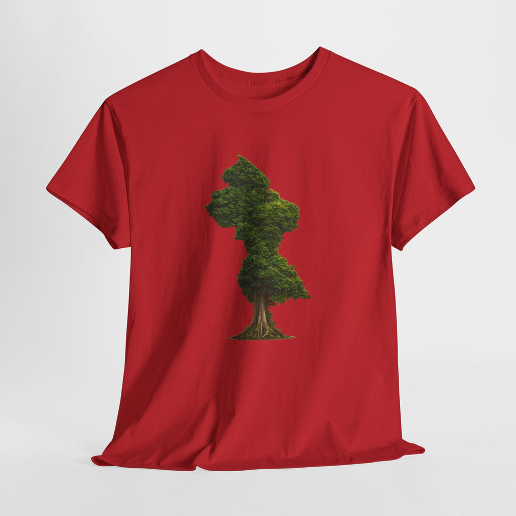 Guyana Map Tree Silhouette T‑Shirt