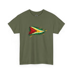 Guyana Flag Paint Splash T-Shirt — Patriotic Caribbean Tee