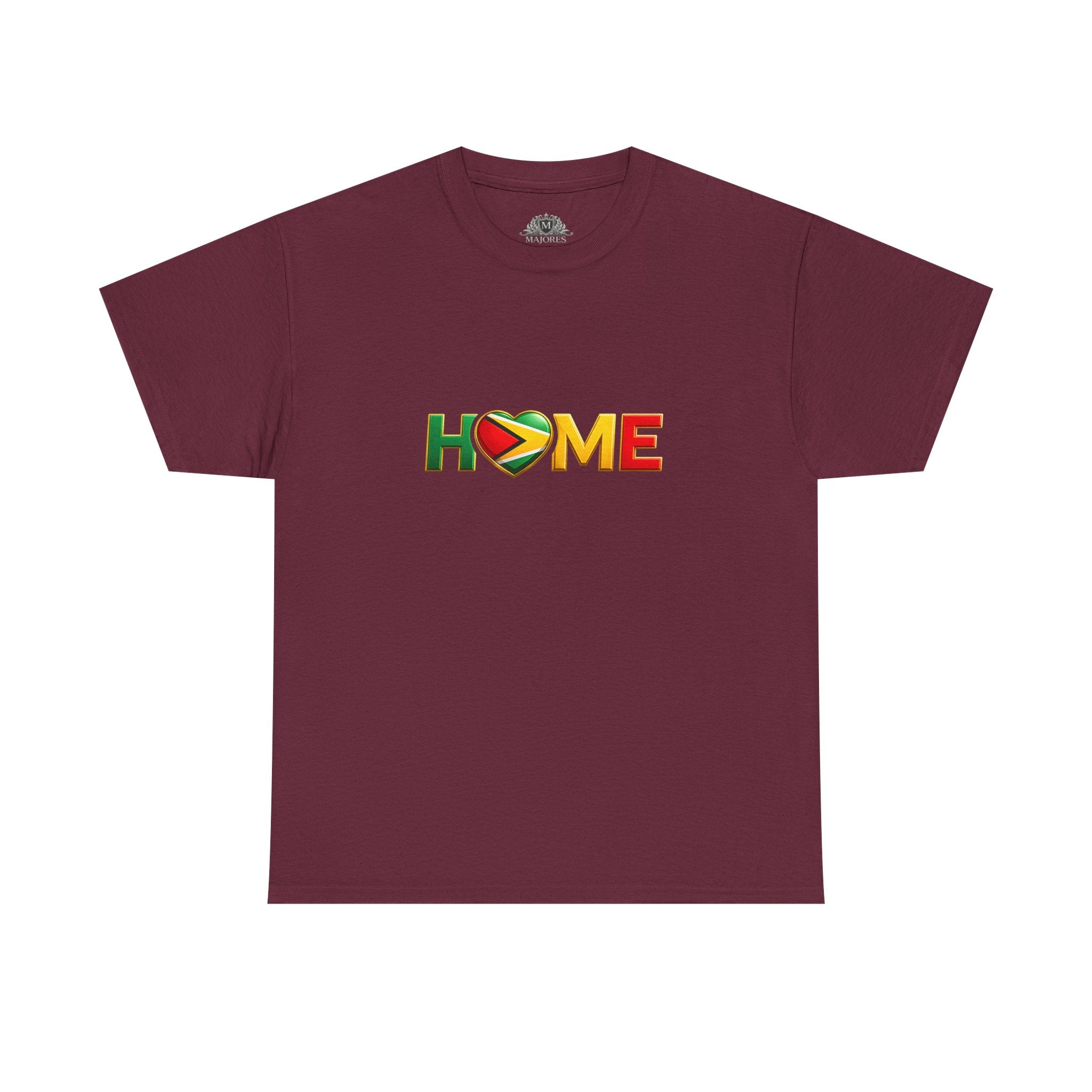 Heart Flag "HOME" Design — Guyanese Pride Tee