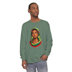 Indo Guyanese Woman Portrait — "Her Grace and Presence Does the Talking" Long Sleeve Tee
