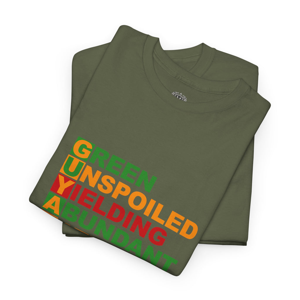 GUYANA Acrostic Design — Patriotic Eco Tee