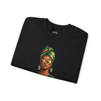 Afro Guyanese Headwrap Portrait Crewneck Sweatshirt