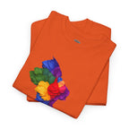 Guyana Floral Map T-Shirt — Colorful Petal Map Tee