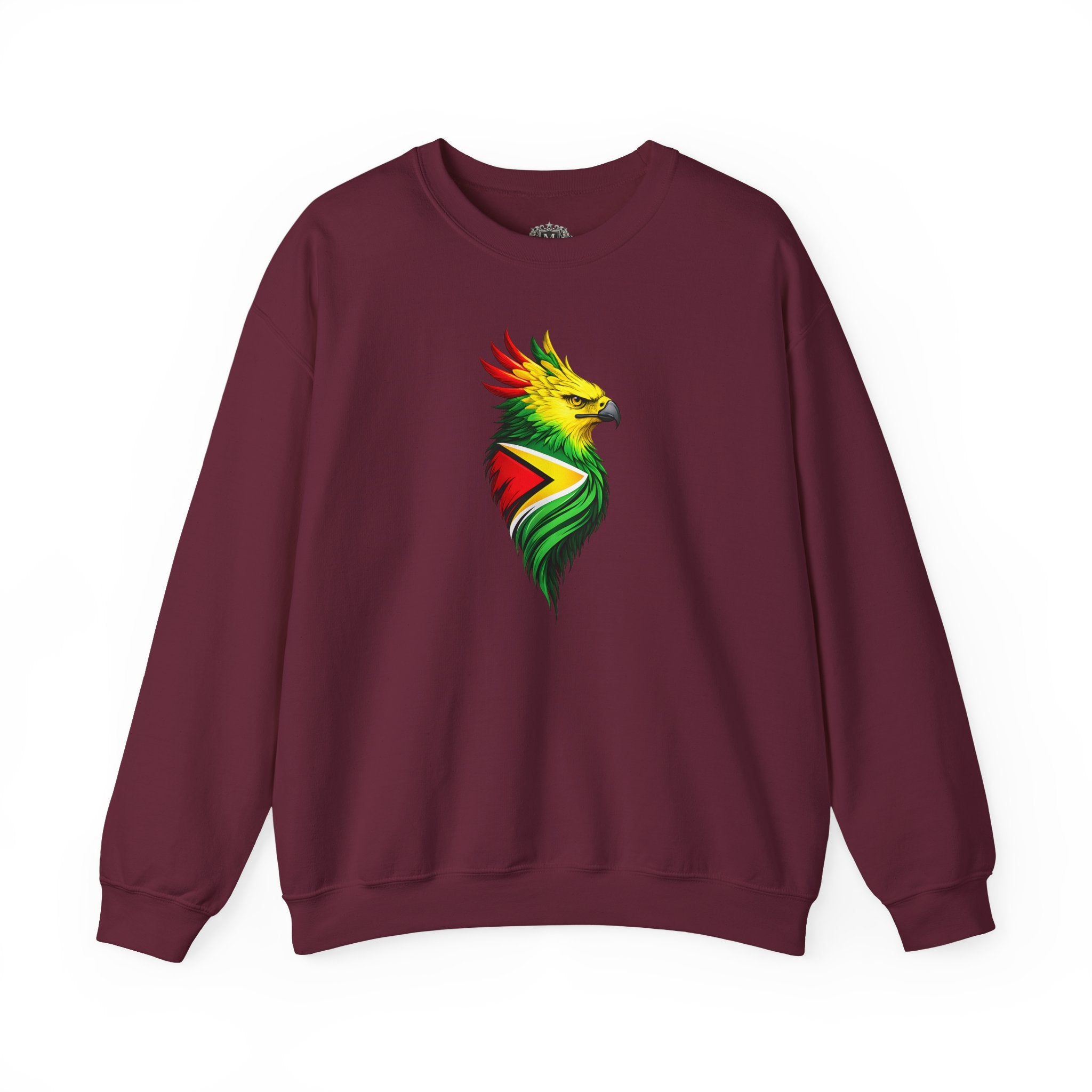 Harpy Eagle Guyana Flag Sweatshirt — Majestic Bird Graphic Crewneck