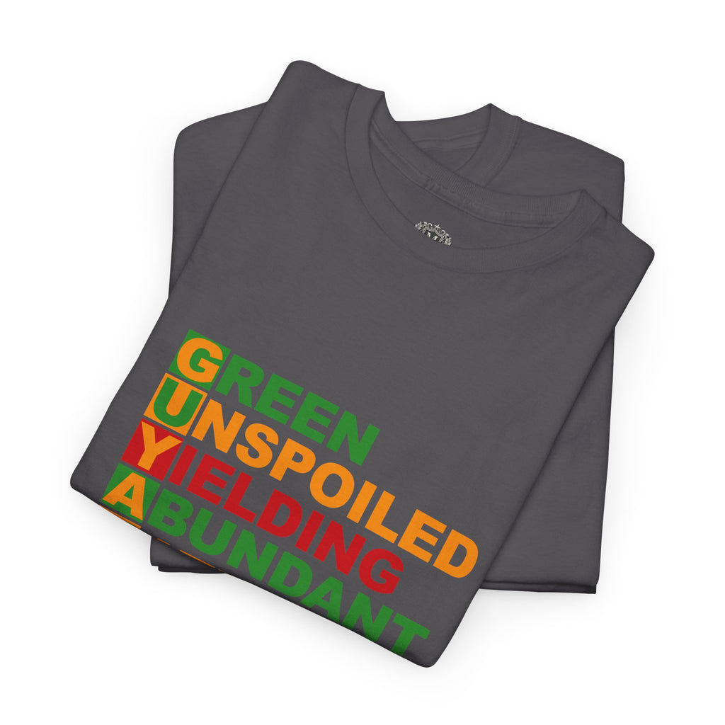 GUYANA Acrostic Design — Patriotic Eco Tee