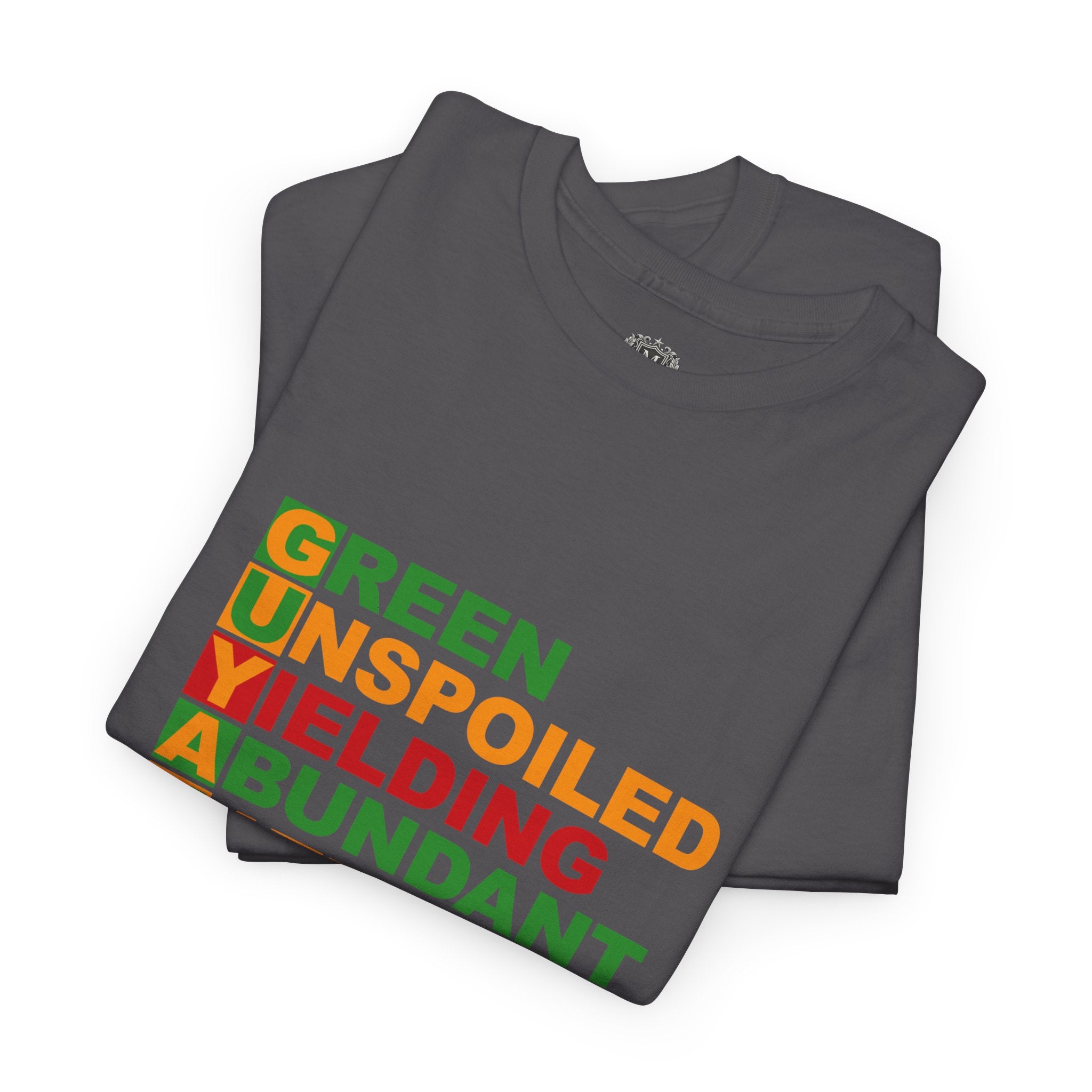 GUYANA Acrostic Design — Patriotic Eco Tee