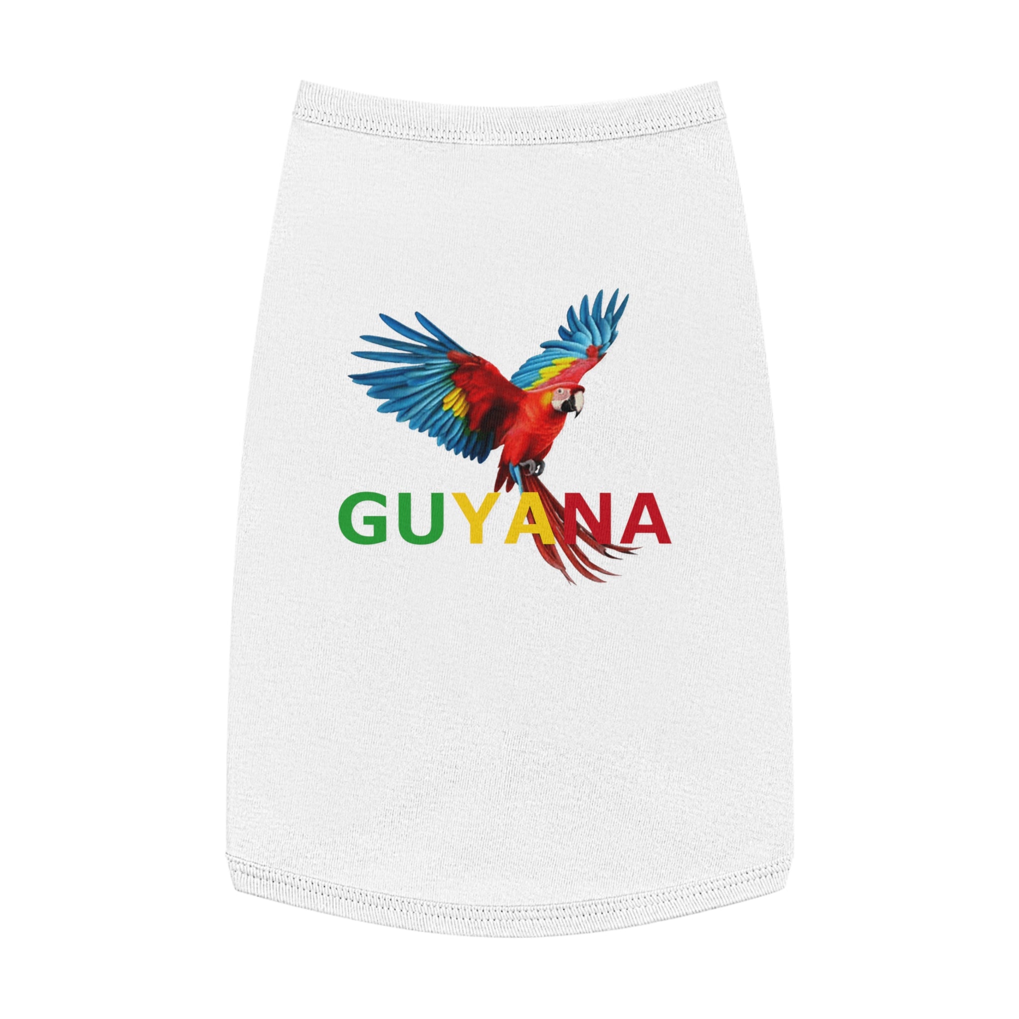 Guyana Parrot Pet Tank Top — Colorful Macaw Dog Shirt