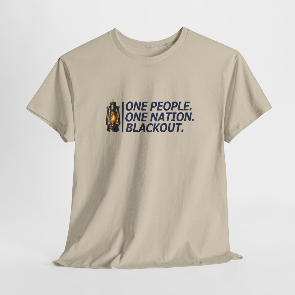 "One People. One Nation. Blackout." Lantern Graphic Tee