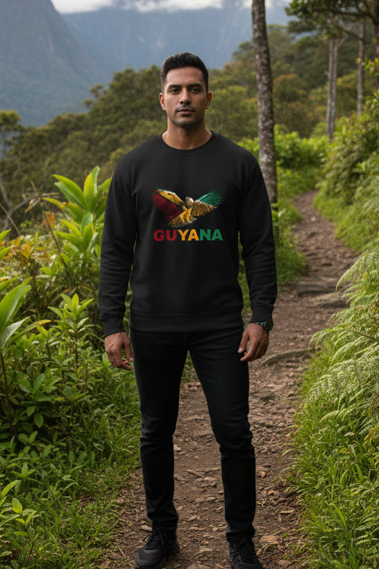 Harpy Eagle Sweatshirt — Guyana Wildlife Tribute Crewneck