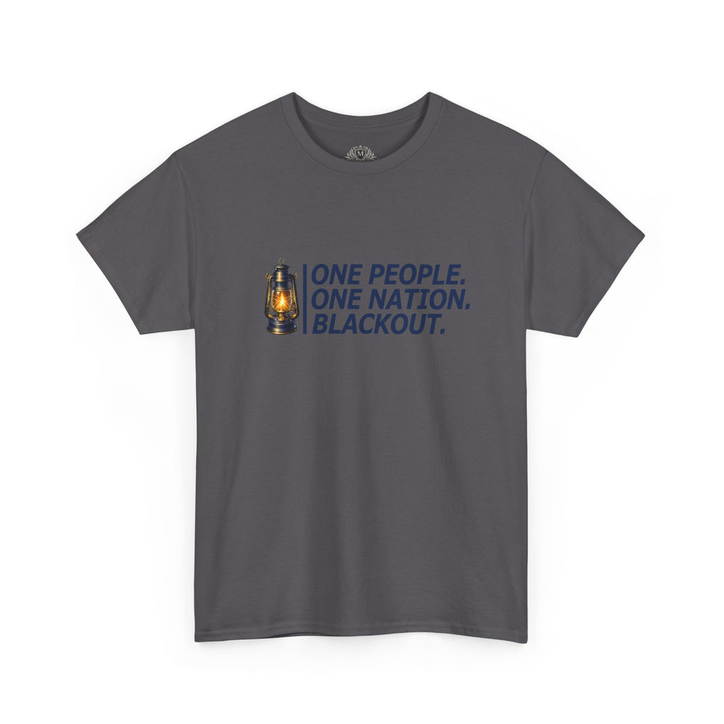 "One People. One Nation. Blackout." Lantern Graphic Tee