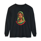 Indo Guyanese Woman Portrait — "Her Grace and Presence Does the Talking" Long Sleeve Tee