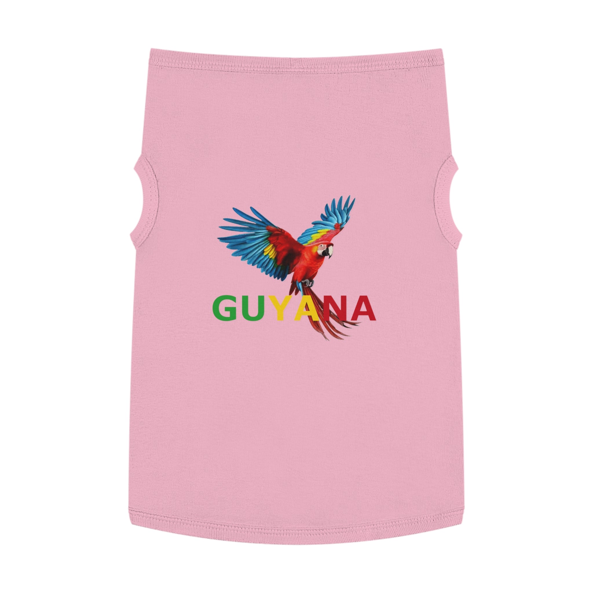 Guyana Parrot Pet Tank Top — Colorful Macaw Dog Shirt