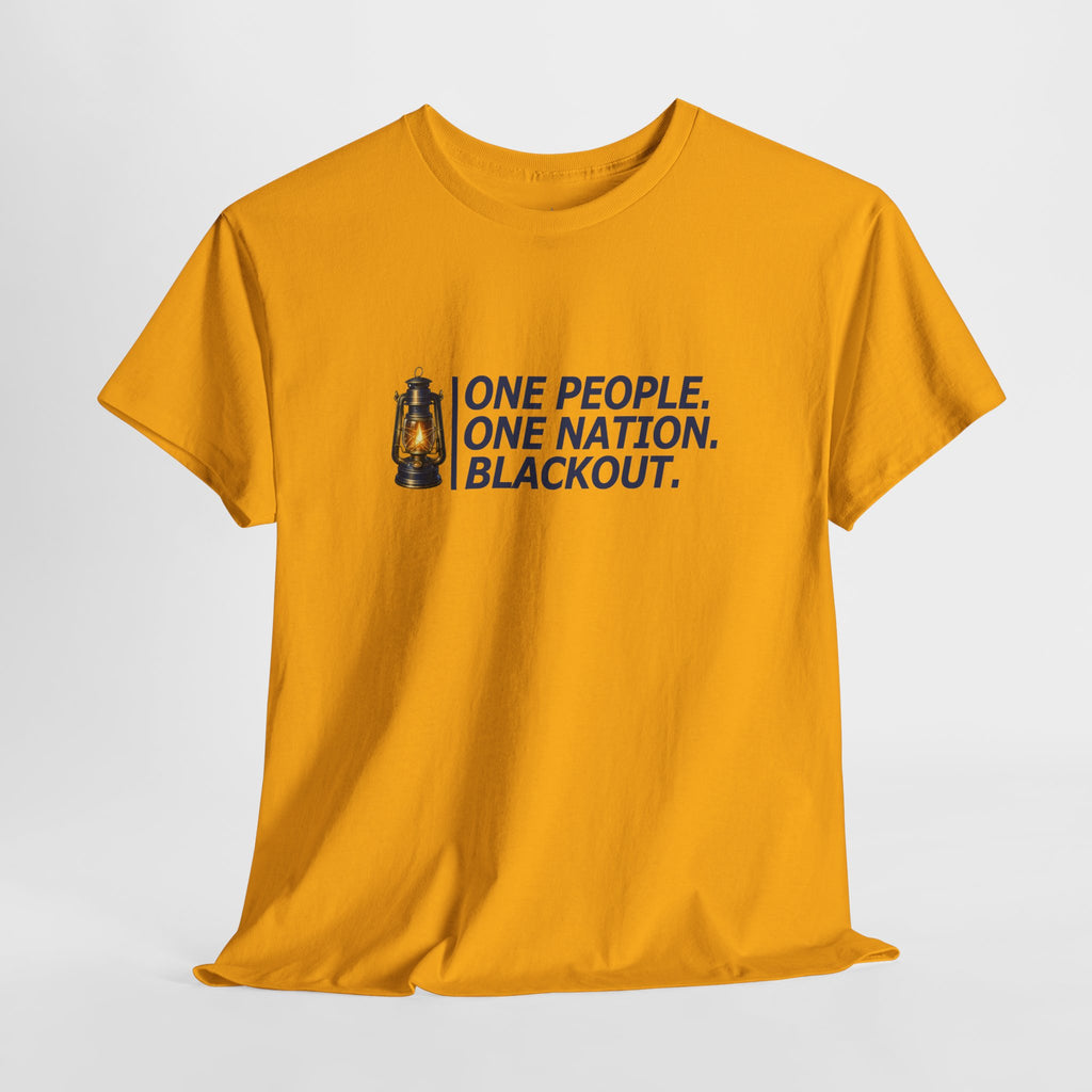 "One People. One Nation. Blackout." Lantern Graphic Tee