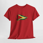 Guyana Flag Paint Splash T-Shirt — Patriotic Caribbean Tee