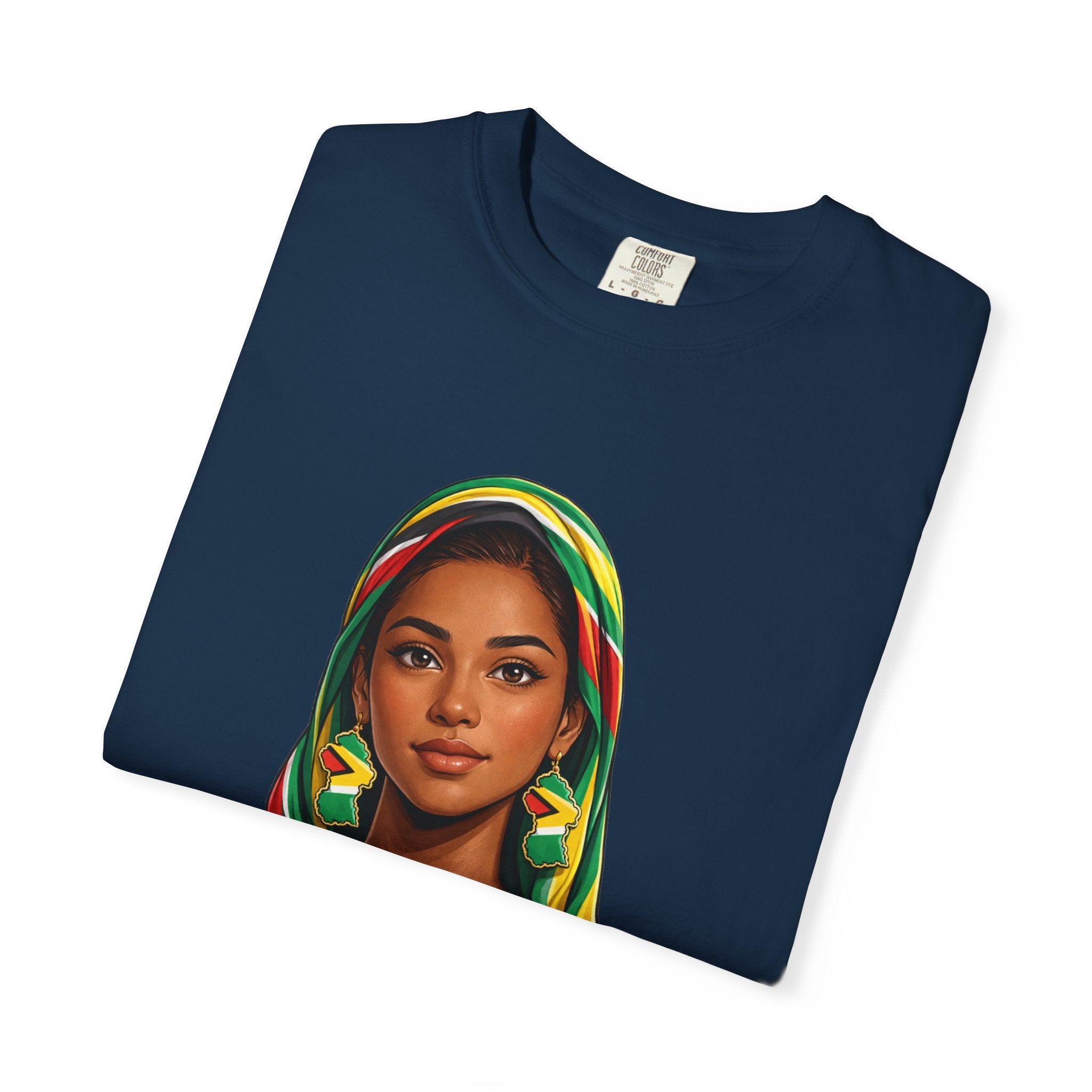 Indo Guyanese Woman Portrait with Headwrap — Unisex Tee