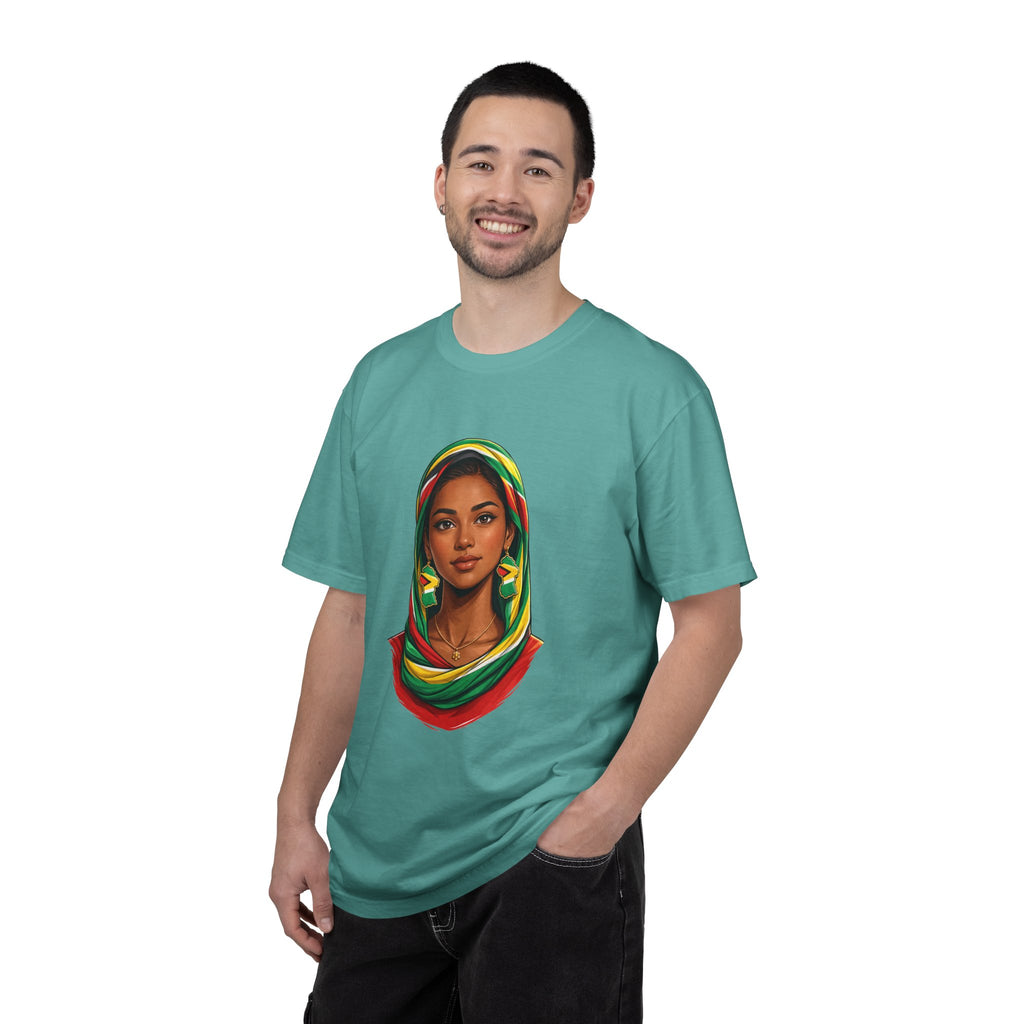 Indo Guyanese Woman Portrait with Headwrap — Unisex Tee
