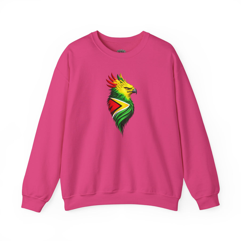 Harpy Eagle Guyana Flag Sweatshirt — Majestic Bird Graphic Crewneck