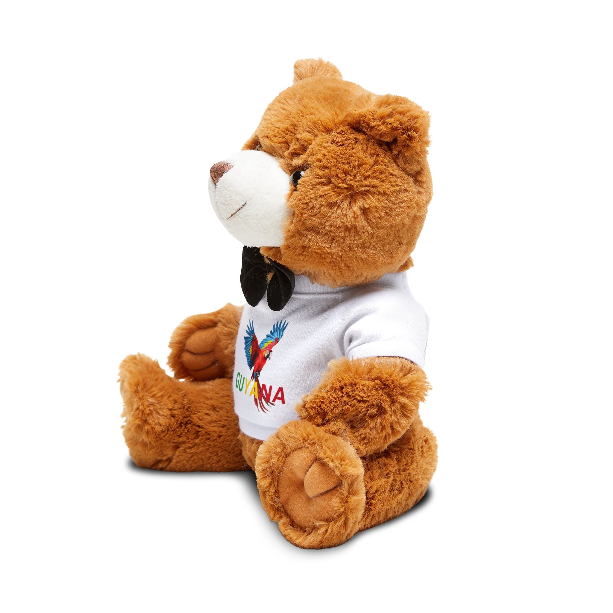 Guyana Parrot Teddy Bear — Plush Bear with Custom T-Shirt