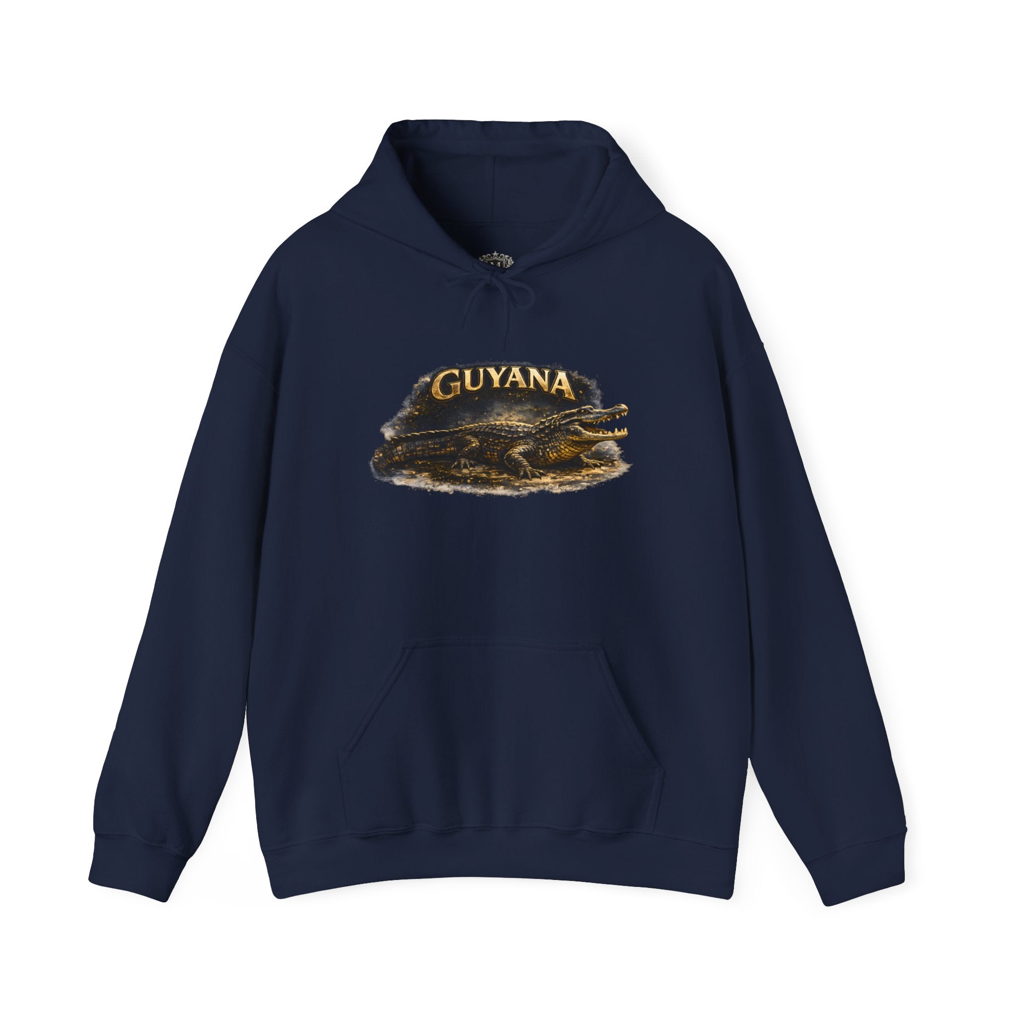 Guyana Caiman Graphic Hoodie — Tropical Illustration Pullover