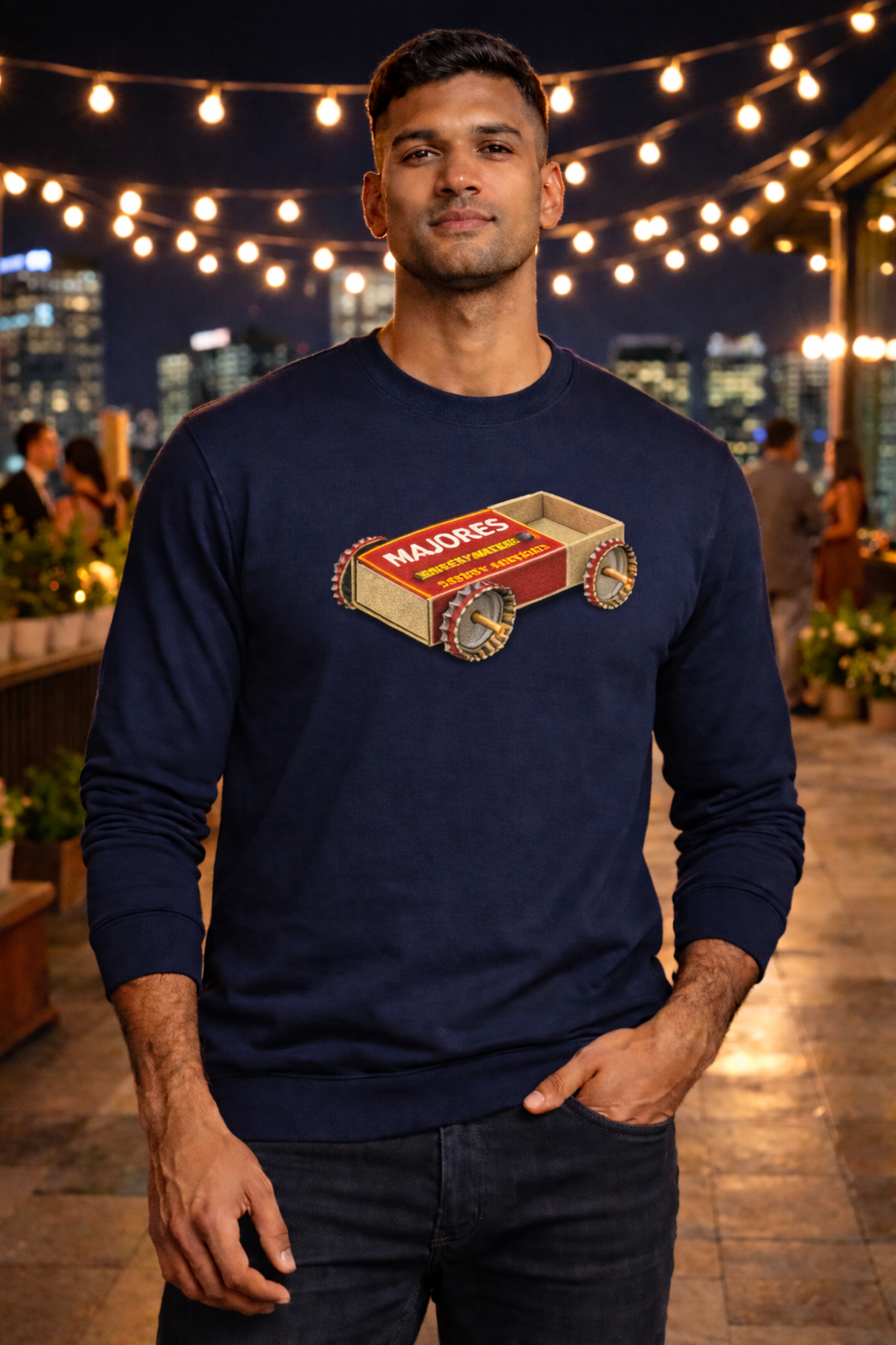 Safety Matchbox Toy Sweatshirt — Childhood Nostalgia
