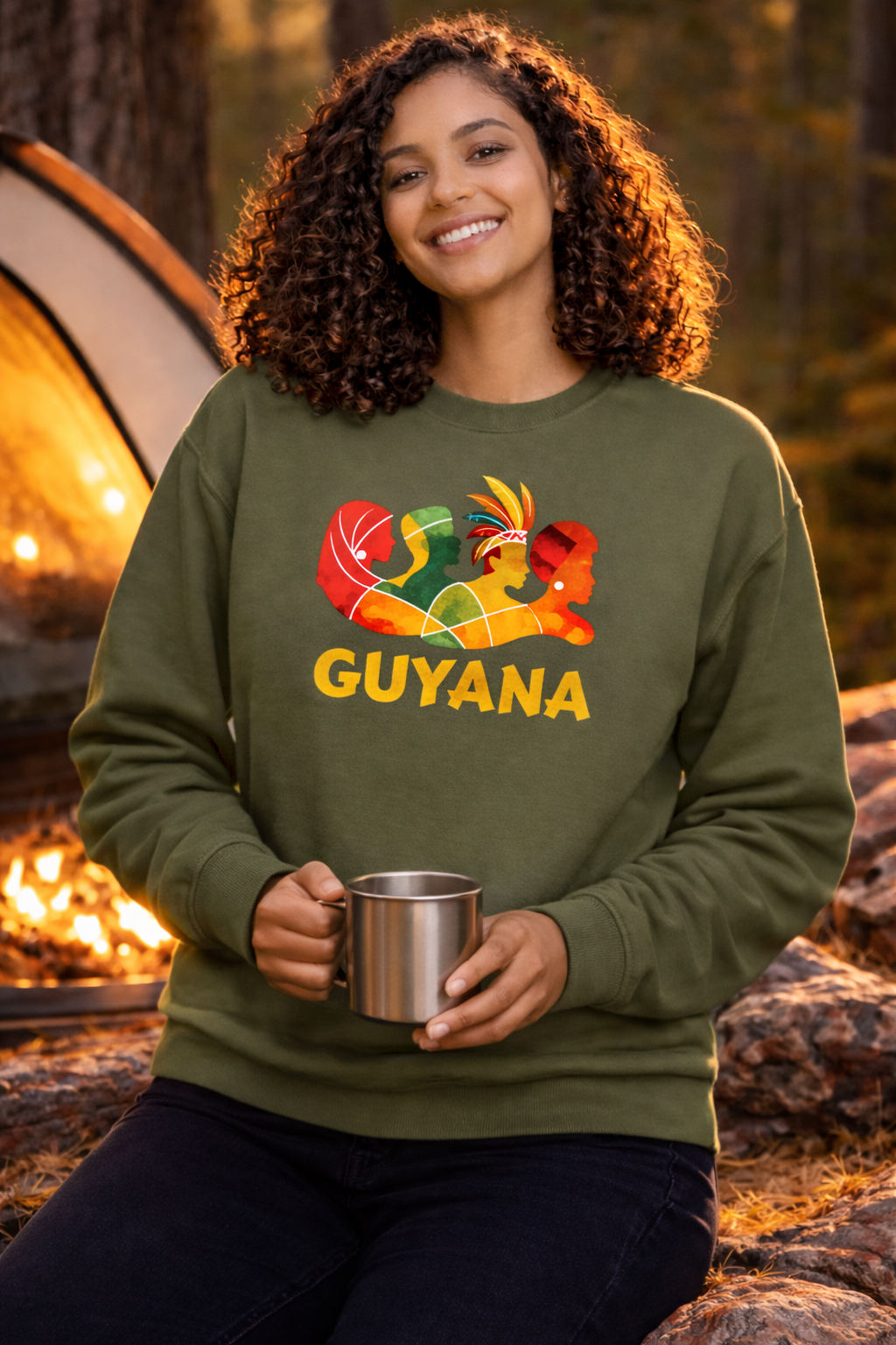 Guyana Strength in Unity Crewneck Sweatshirt
