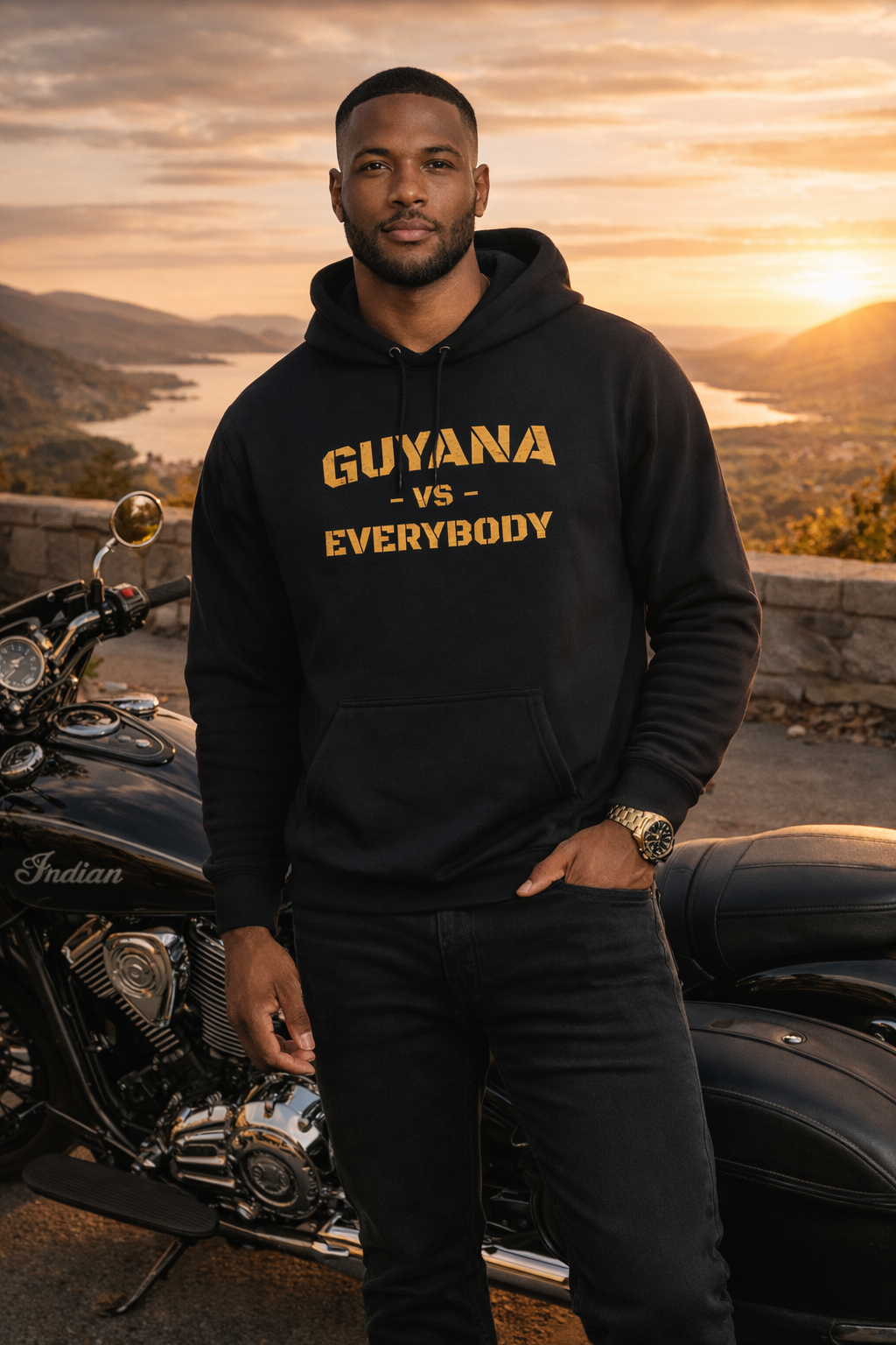 Guyana vs Everybody Hoodie — Bold National Pride Pullover