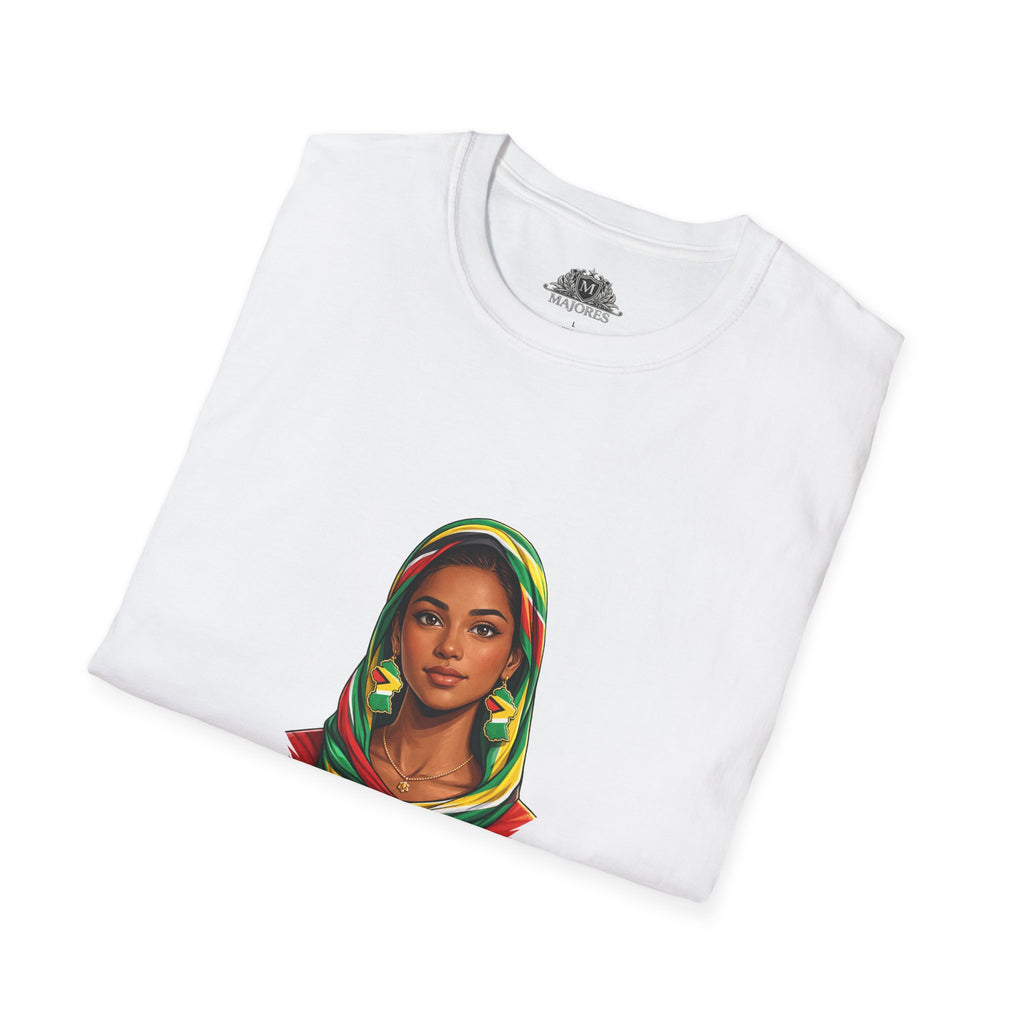 Indo-Guyanese Woman Portrait Tee — Headwrap Art T-Shirt