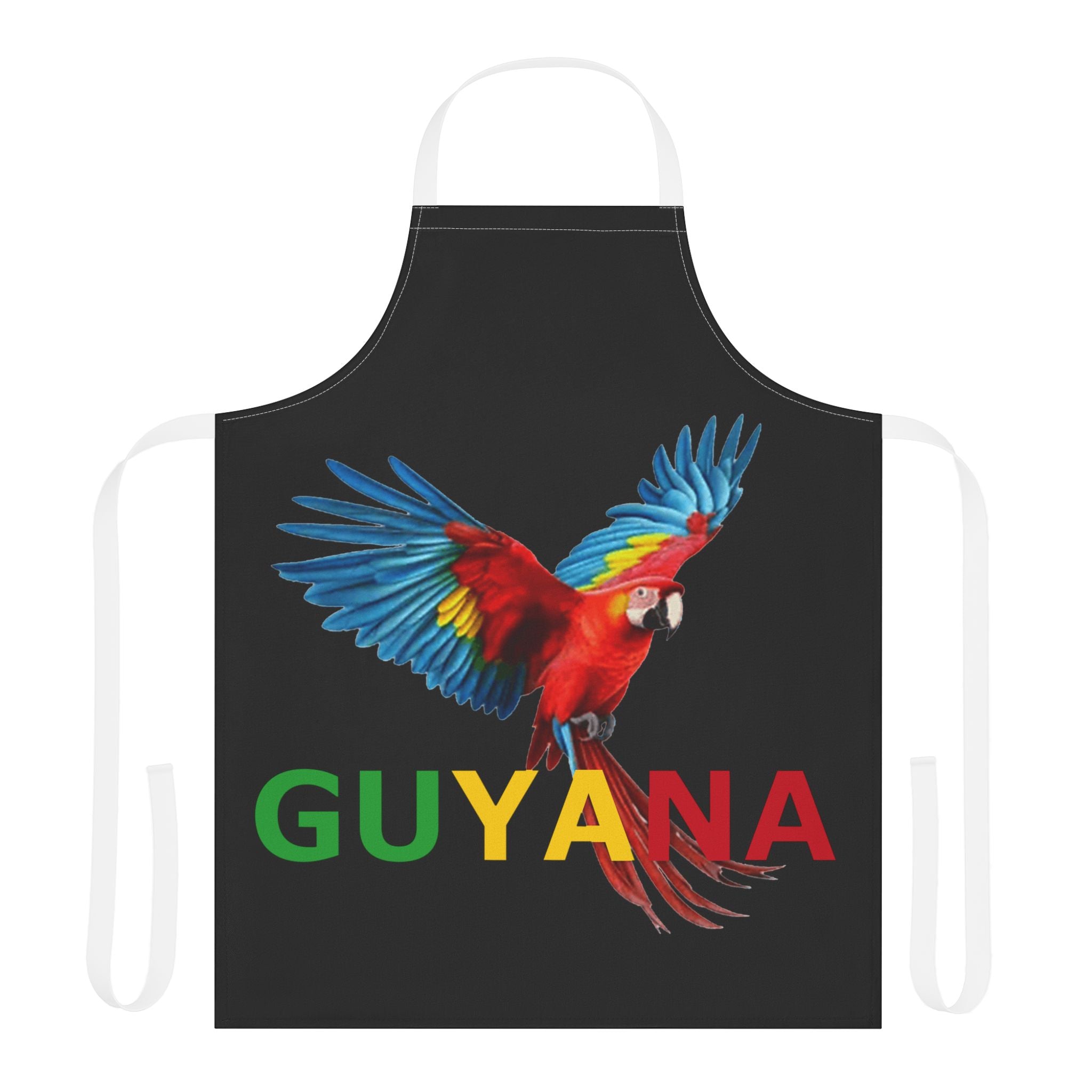 Guyana Parrot Apron — Colorful Macaw Cooking Apron