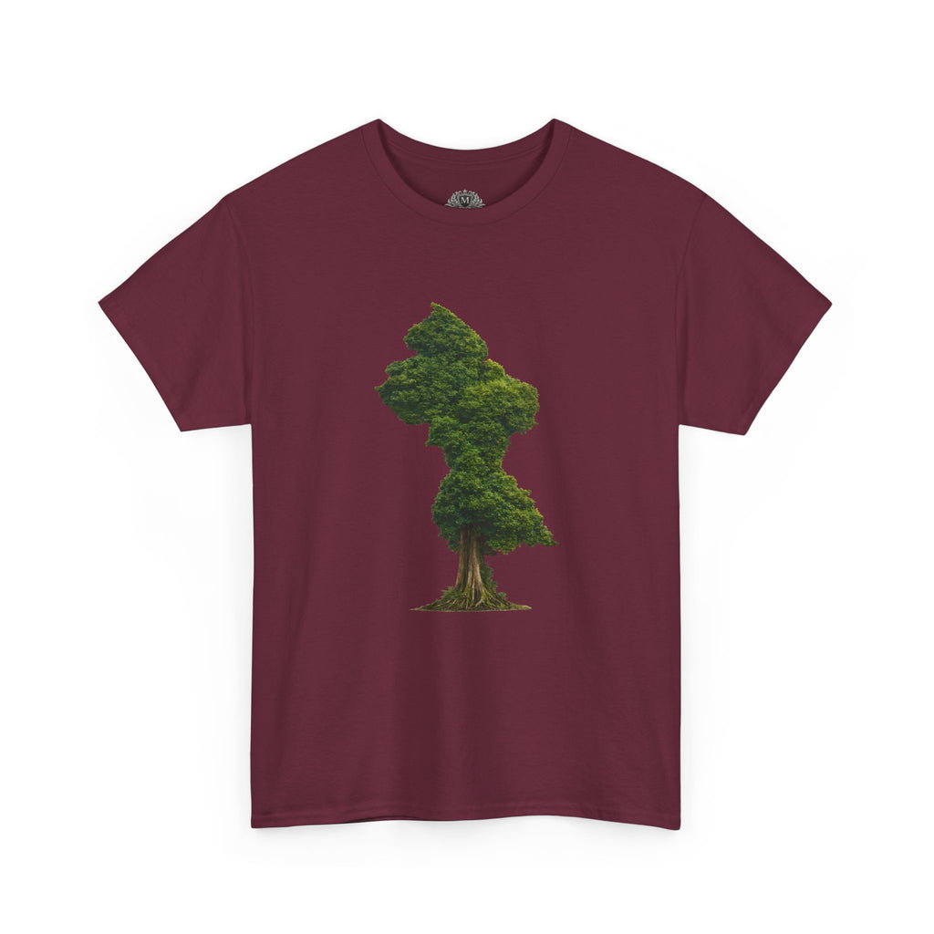 Guyana Map Tree Silhouette T‑Shirt