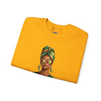 Afro Guyanese Headwrap Portrait Crewneck Sweatshirt
