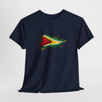 Guyana Flag Paint Splash T-Shirt — Patriotic Caribbean Tee